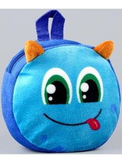 Рюкзак детский плюшевый, круглый 