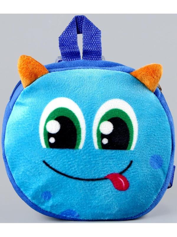 Рюкзак детский плюшевый, круглый 