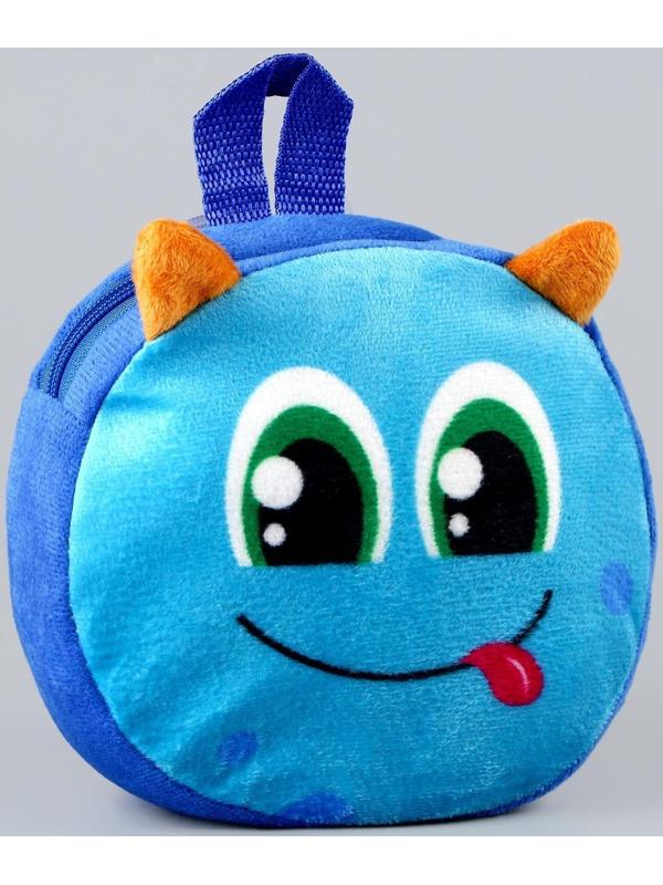 Рюкзак детский плюшевый, круглый 