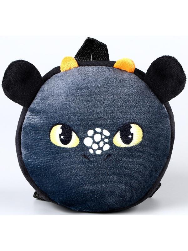 Рюкзак детский плюшевый, круглый 