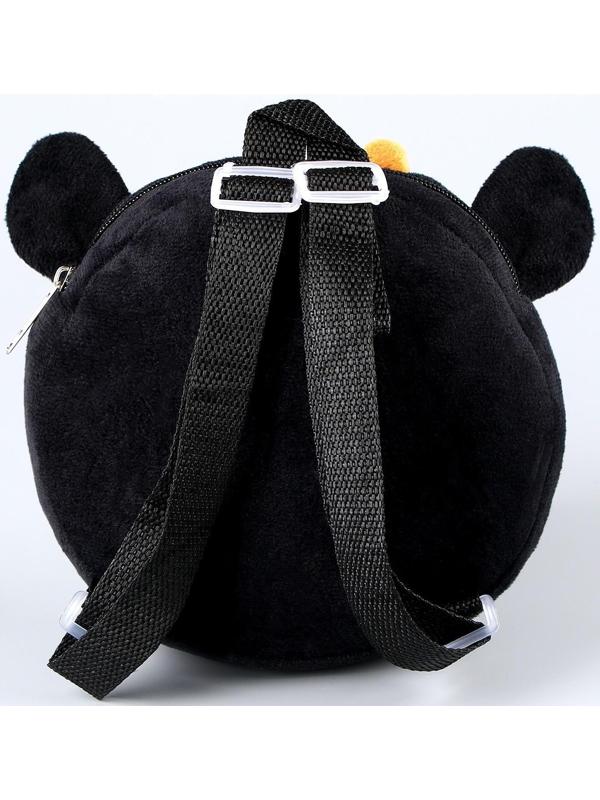 Рюкзак детский плюшевый, круглый 