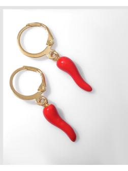 Серьги эмаль 