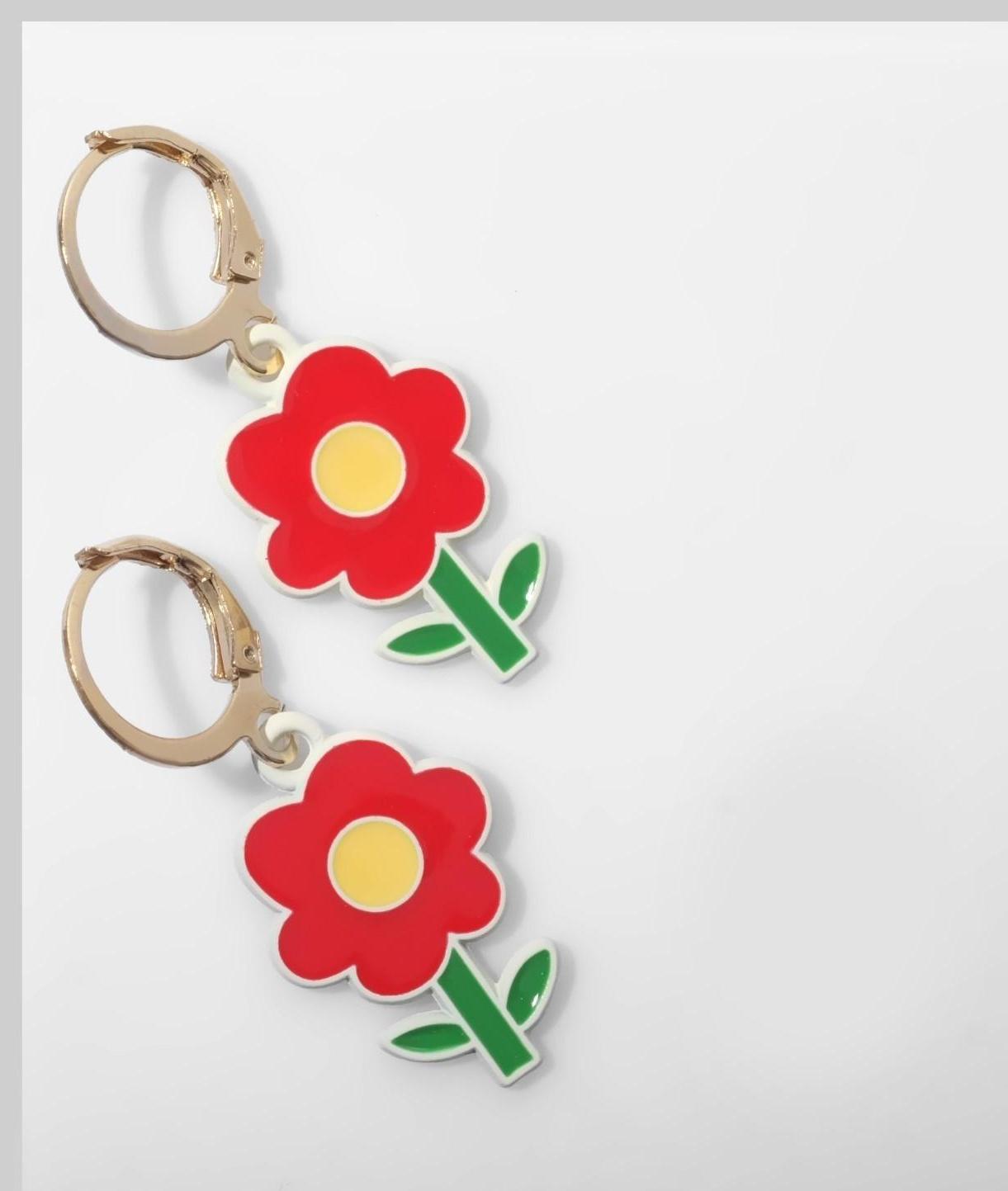 Серьги эмаль 