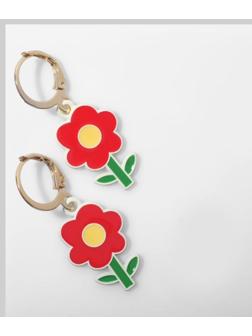 Серьги эмаль 