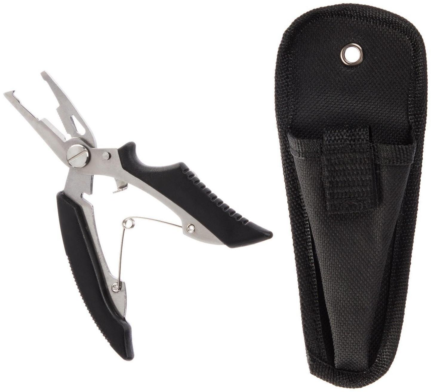 Мультитул 3в1 рыболовный, черный 13см