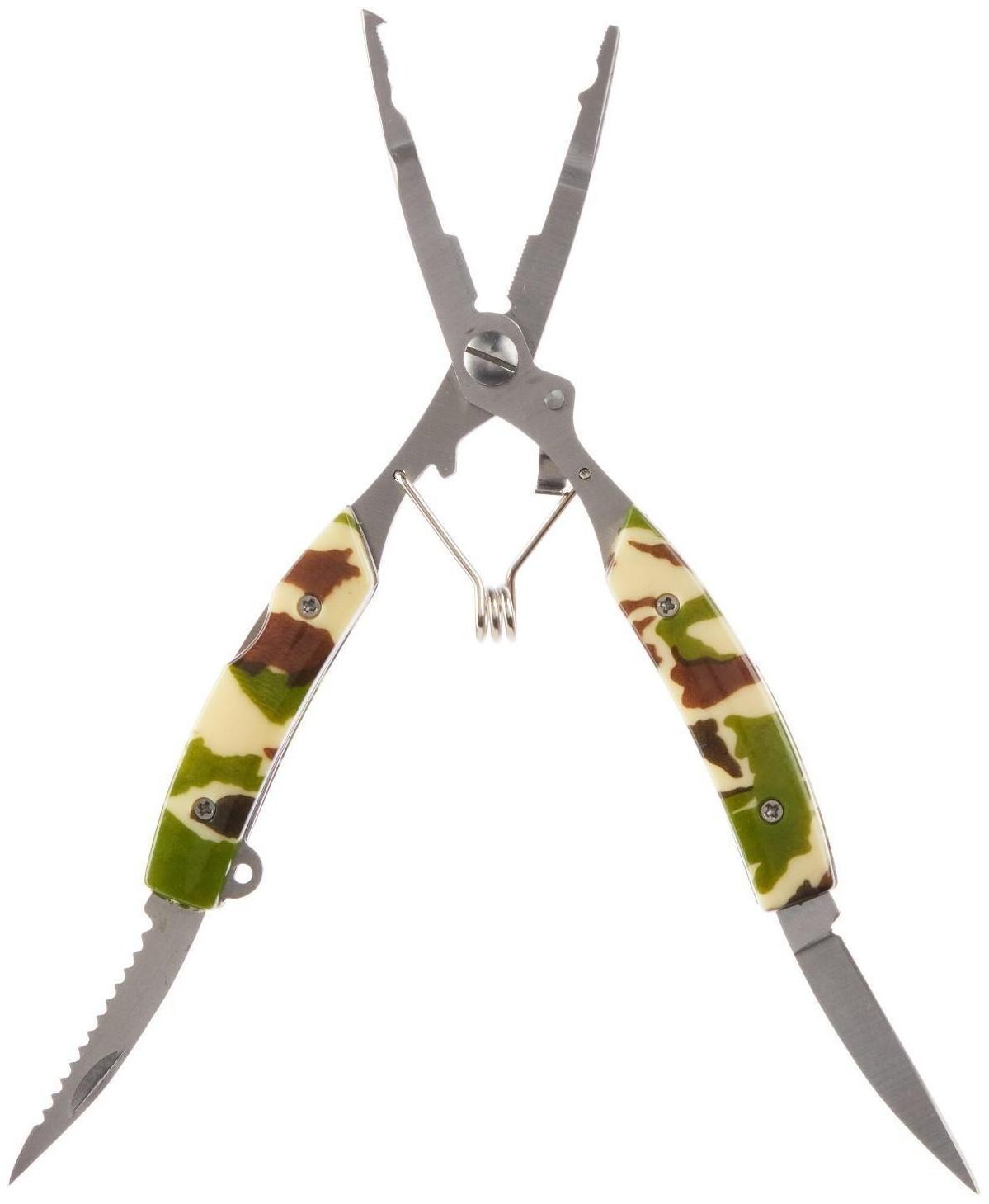 Мультитул 5в1 рыболовный, камуфляж 16см