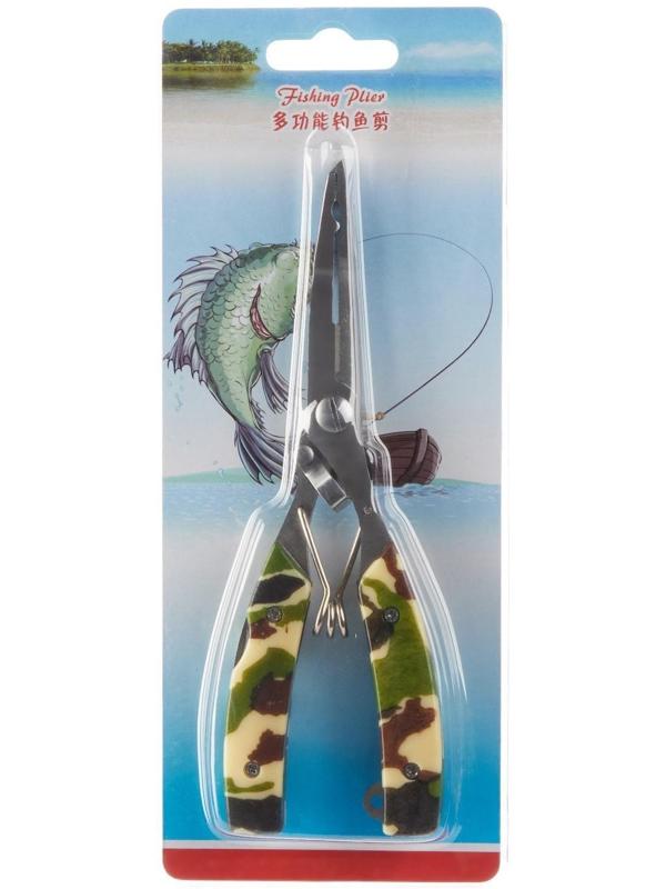 Мультитул 5в1 рыболовный, камуфляж 16см