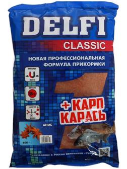 Прикормка DELFI Classic, карп-карась, анис, 800 г