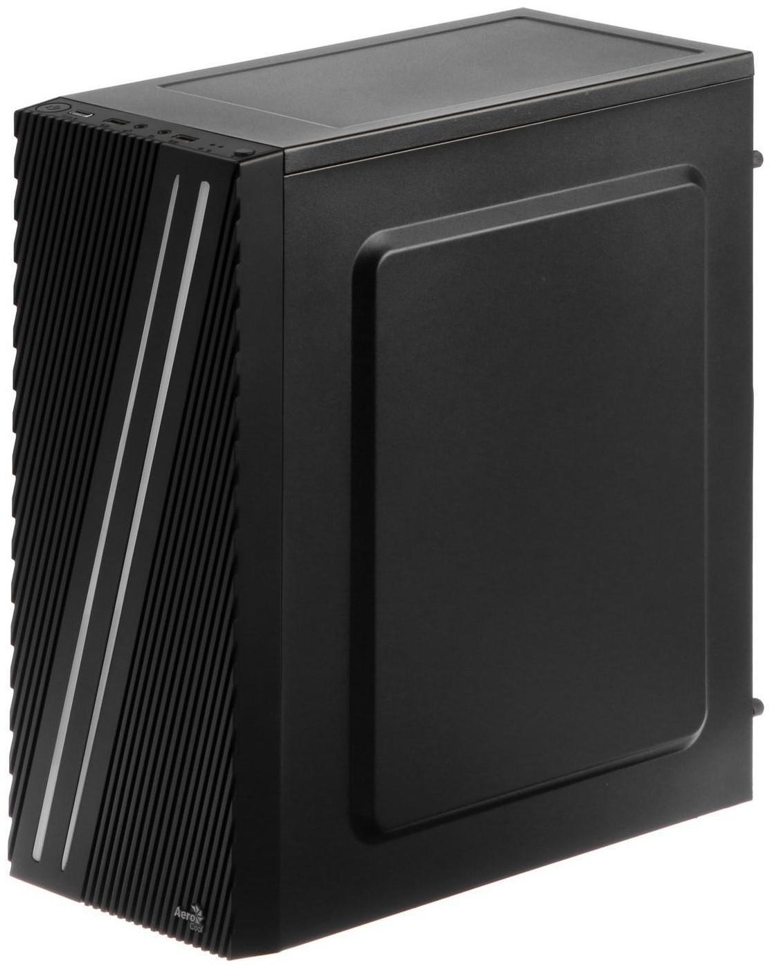 Корпус AEROCOOL Streak Supports GPU, без БП, ATX, 2хUSB 2.0, 1хUSB 3.0, чёрный