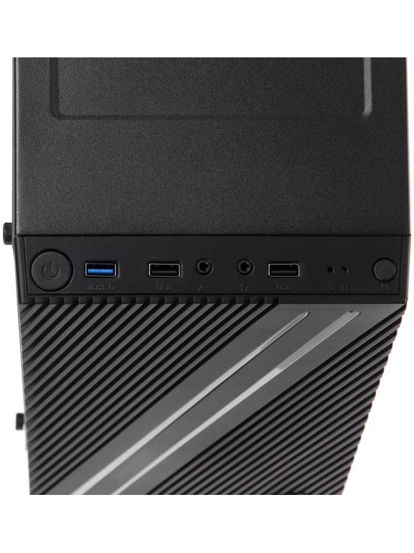 Корпус AEROCOOL Streak Supports GPU, без БП, ATX, 2хUSB 2.0, 1хUSB 3.0, чёрный