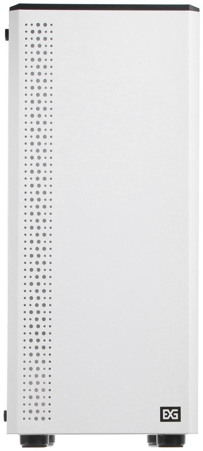 Корпус ExeGate Miditower Mistery Z4, без БП, ATX, 2хUSB 2.0+1хUSB 3.0, с подсветкой, белый