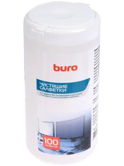 Салфетки для очистки техники Buro BU-Tscrl, влажные, для экранов, туба, 100 шт