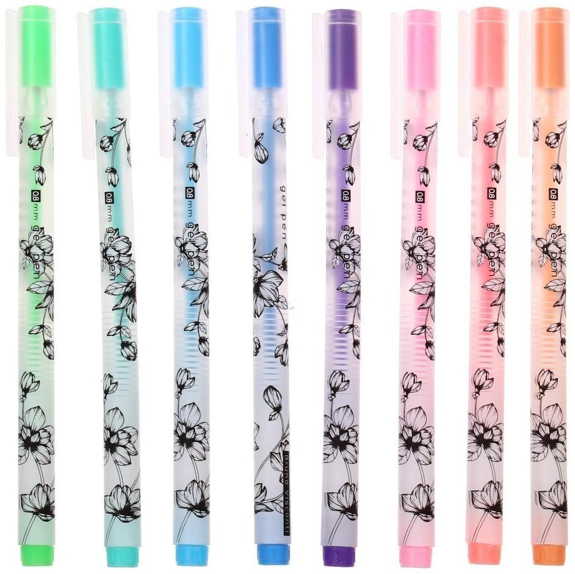 Набор гелевых ручек 8 цветов SKETCH&ART Uni Write.PASTELS, 0,8 мм