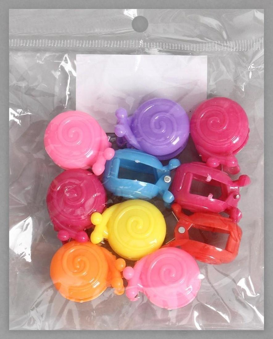 Клипса для растений «Улитка», набор 10 шт., МИКС