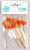 Шпажки «Тыква», в наборе 12 штук, цвет оранжевый