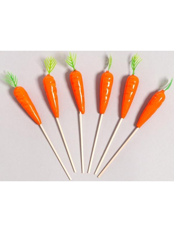 Шпажки «Мокровь», в наборе 6 штук, цвет оранжевый