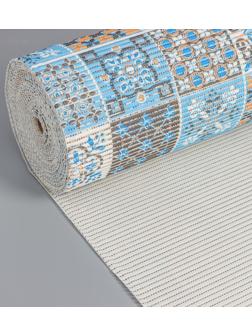 Коврик для ванной комнаты «Преображение», ширина 80 см, рулон 15 м, цвет оранжево-синий