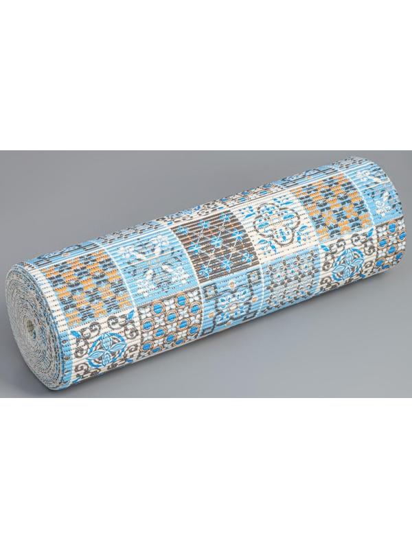 Коврик для ванной комнаты «Преображение», ширина 80 см, рулон 15 м, цвет оранжево-синий