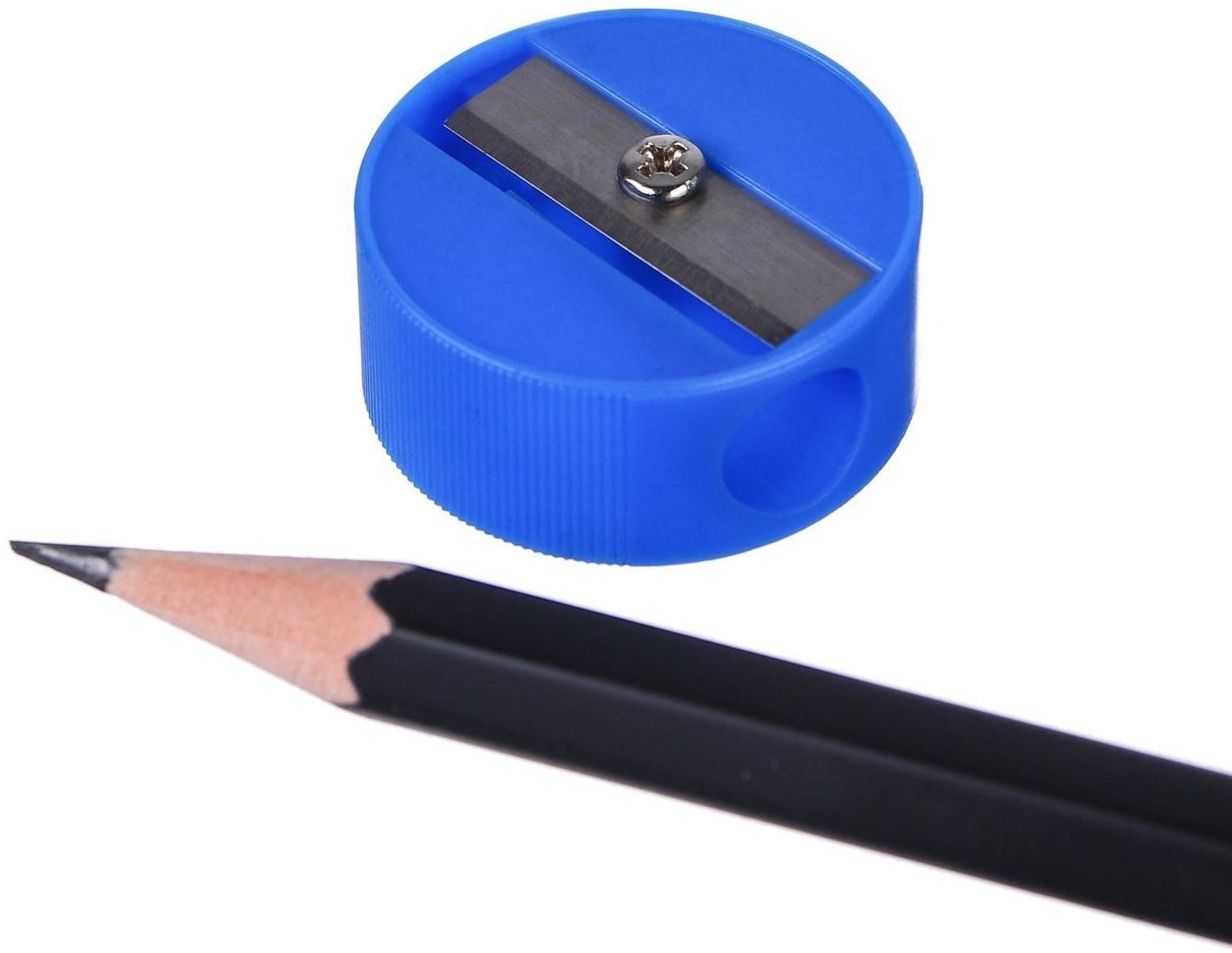 Точилка пластиковая «Круглая», МИКС, Холодное сердце