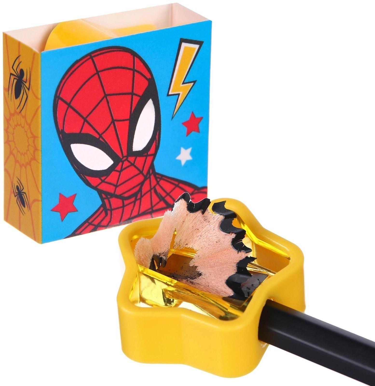 Точилка пластиковая с обечайкой, Человек-паук