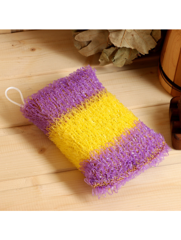 Мочалка вязаная 