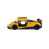 Металлическая машинка Kinsmart 1:38 «2016 Pagani Huayra BC с принтом» KT5400DF, инерционная / Желтый