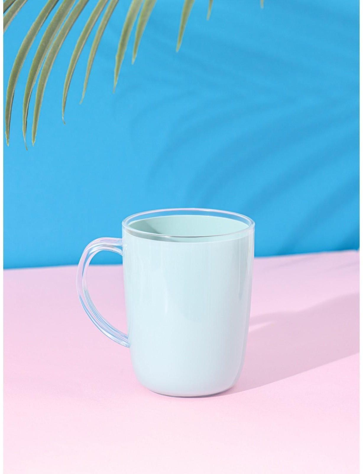 Кружка пластиковая Доляна «Нежность», 350 мл, цвет голубой