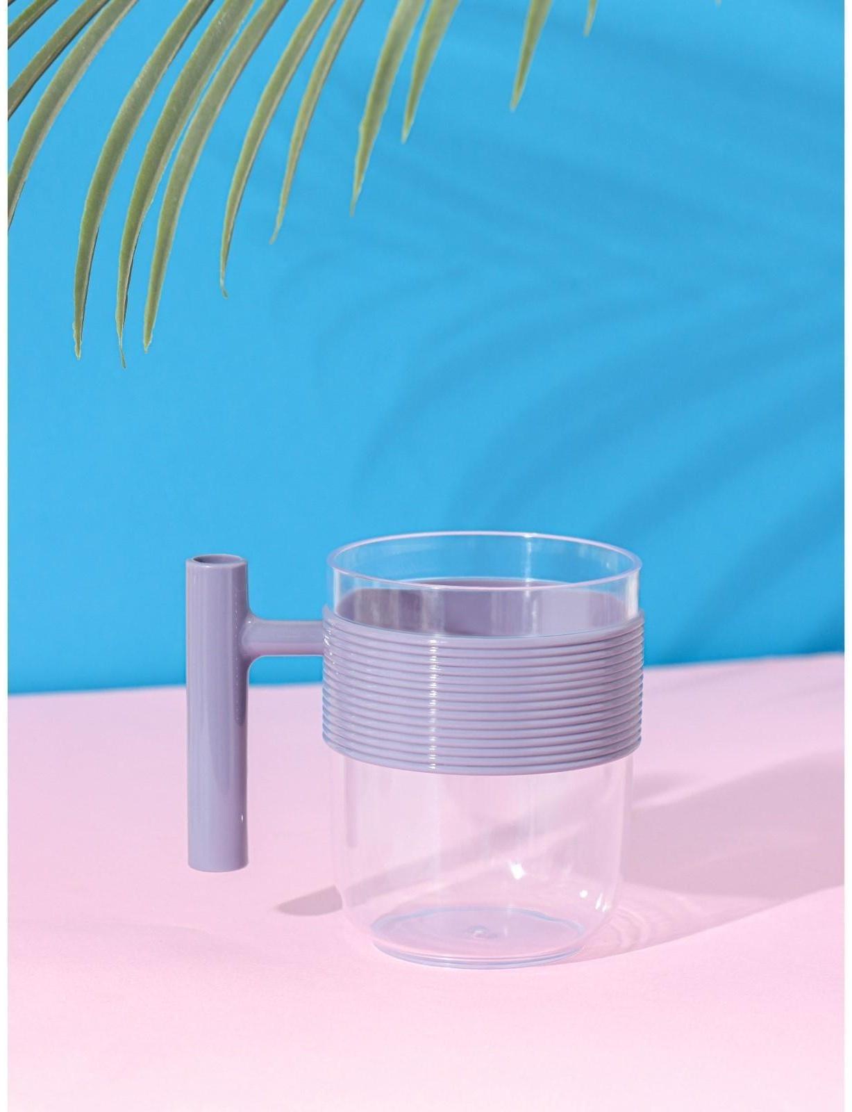 Кружка пластиковая Доляна «Стиль», 350 мл, цвет фиолетовый