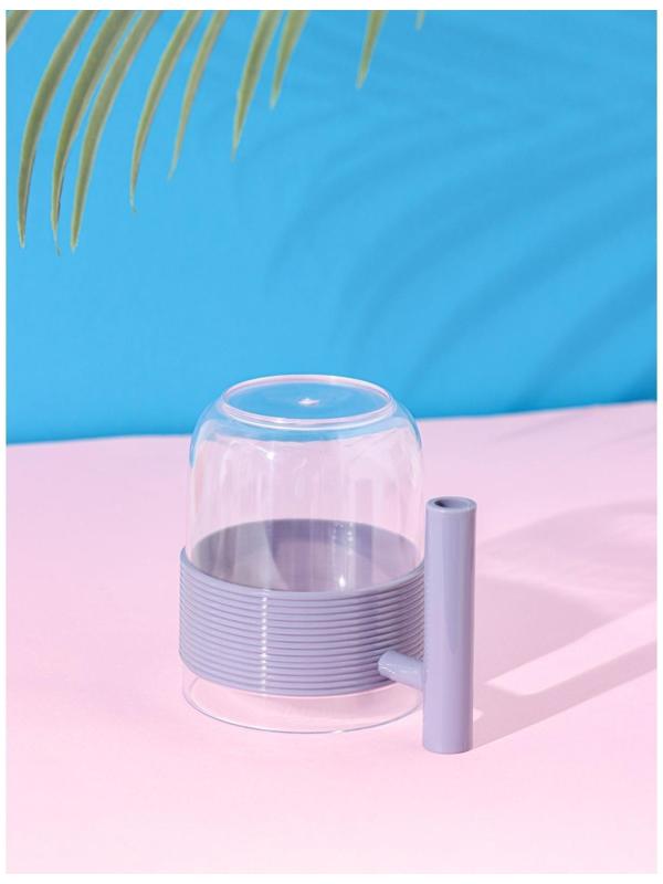 Кружка пластиковая Доляна «Стиль», 350 мл, цвет фиолетовый