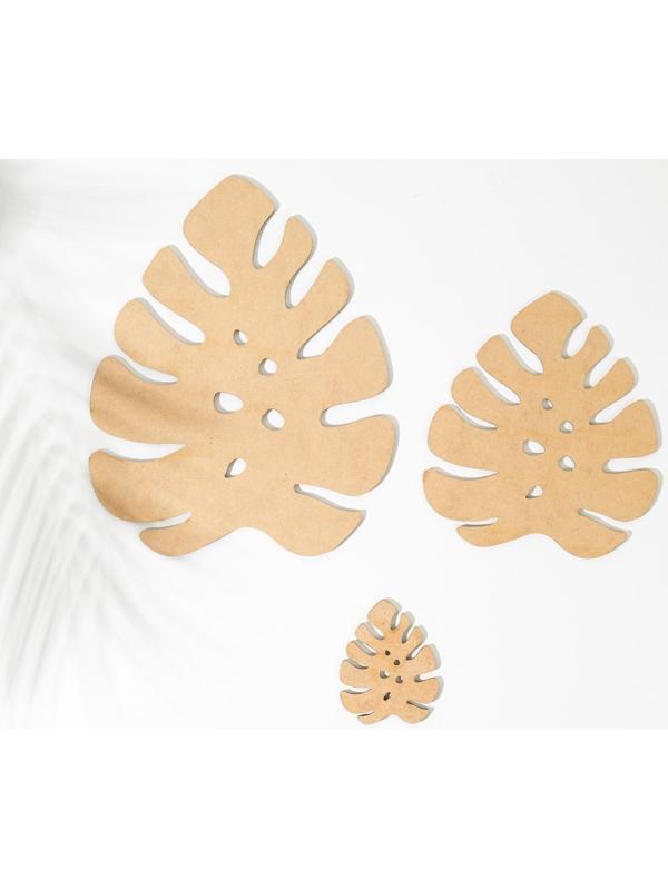 Набор из 3-х деревянных подставок под горячее, 25,6х20,4х0,3 см, 17,4х15,5х0,3 см, 8,2х6,9х0