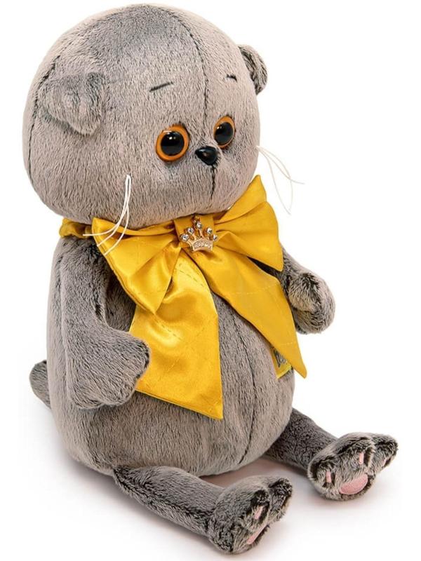 Мягкая игрушка «Басик Baby с золотым бантом», 20 см