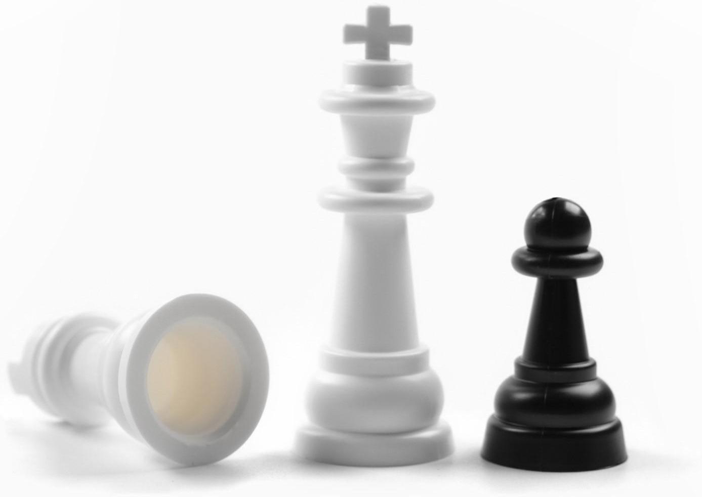 Настольная игра 2 в 1: шахматы, шашки (король h-3.5 см, d-1.3 см)