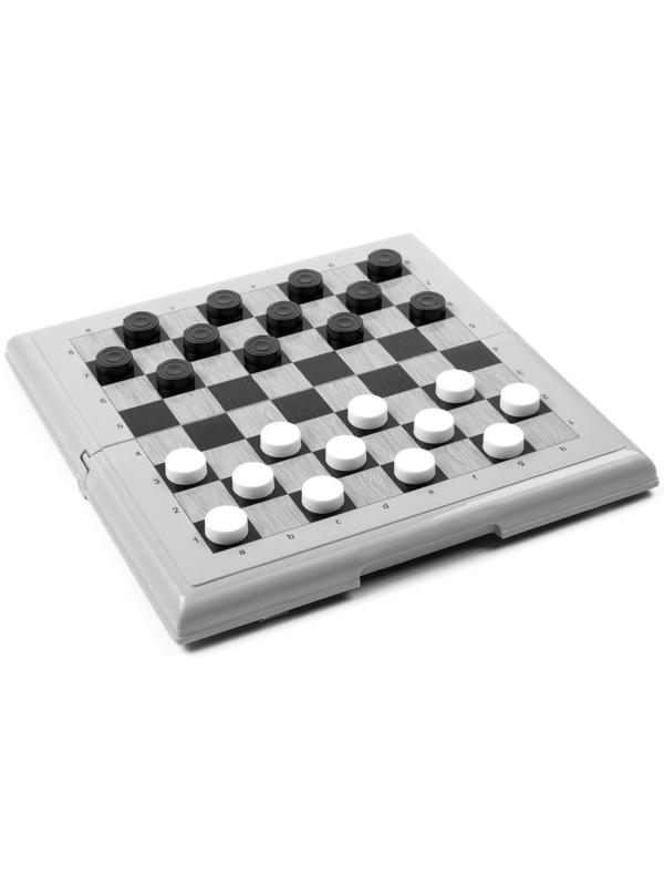 Настольная игра 2 в 1: шахматы, шашки (король h-3.5 см, d-1.3 см)