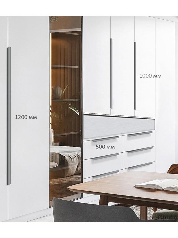 Ручка торцевая CAPPIO, L=1000 мм, м/о 960 мм, цвет серый