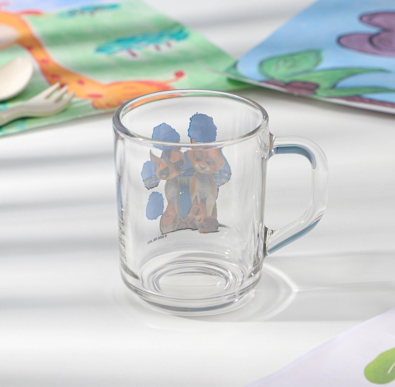 Кружка детская«Ночные коты Эрмитажа», 230 мл, стекло