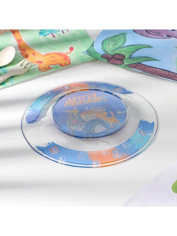 Тарелка «Ночные коты Эрмитажа», d=19.5 см, стекло