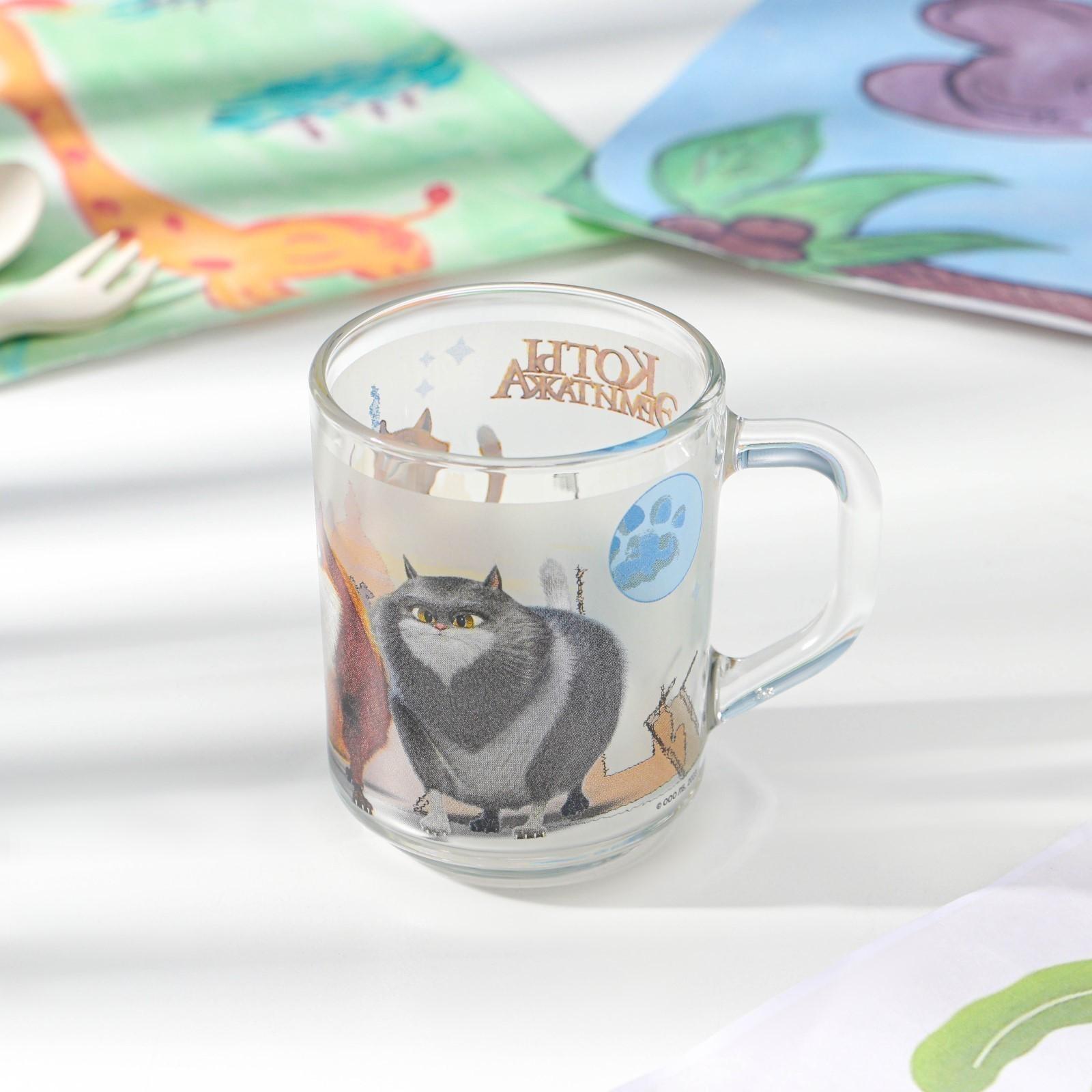 Кружка детская«Коты Эрмитажа», 230 мл, стекло, в подарочной упаковке