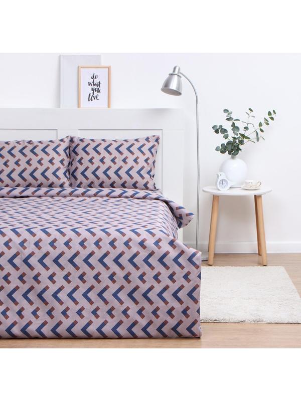 Постельное бельё 1,5 сп Экономь и Я «Абстракция», 143х215см, 145х214см, 50х70см-1шт, 60г/м2, микрофибра