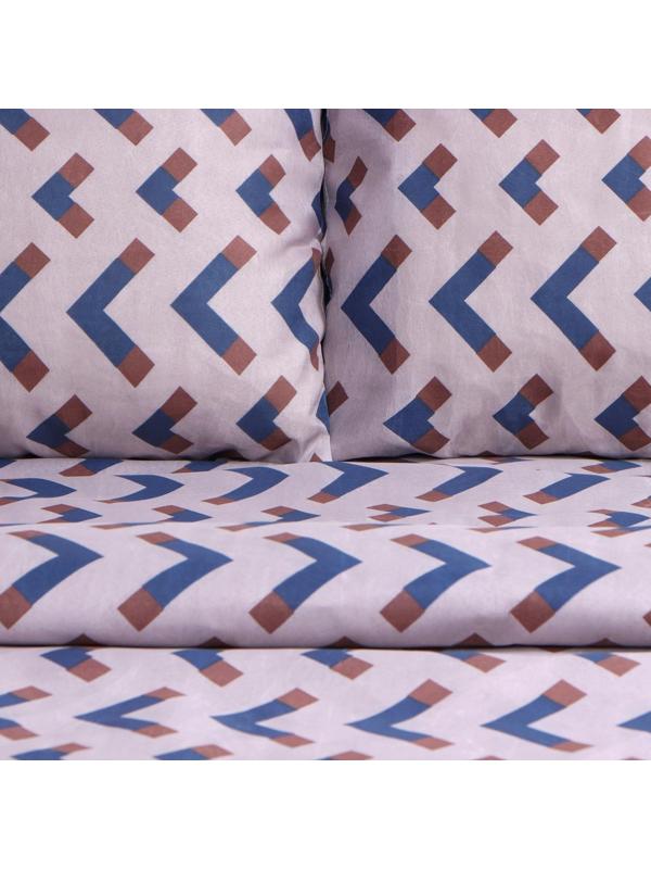 Постельное бельё 1,5 сп Экономь и Я «Абстракция», 143х215см, 145х214см, 50х70см-1шт, 60г/м2, микрофибра