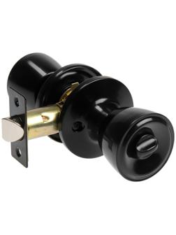 Защелка 1202, с фиксатором, цвет глянцевый черный