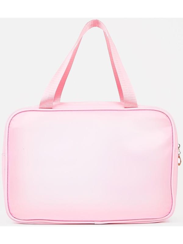Косметичка на молнии, цвет розовый