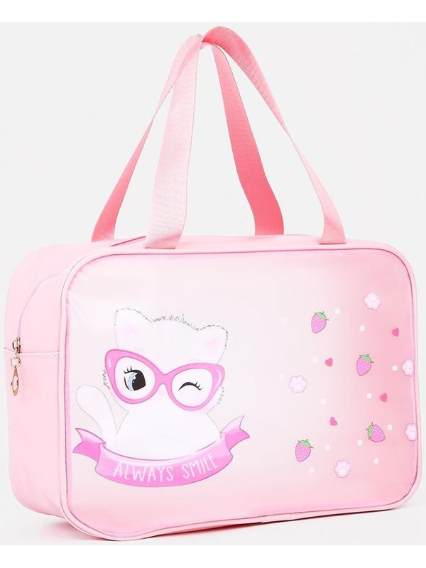 Косметичка на молнии, цвет розовый