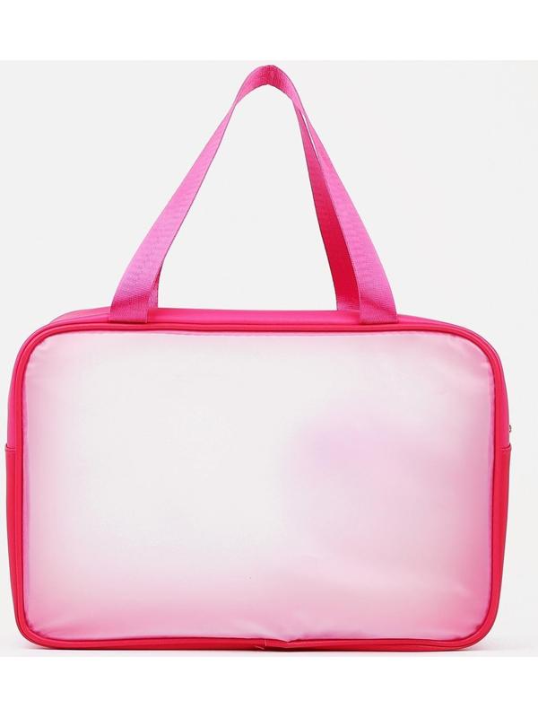 Косметичка на молнии, цвет малиновый