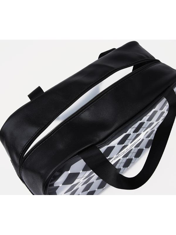 Косметичка на молнии, цвет чёрный