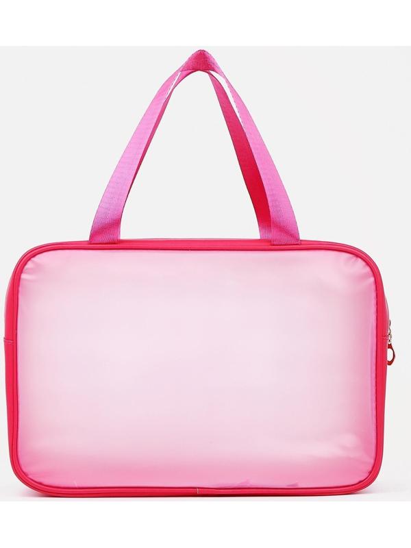 Косметичка на молнии, цвет малиновый
