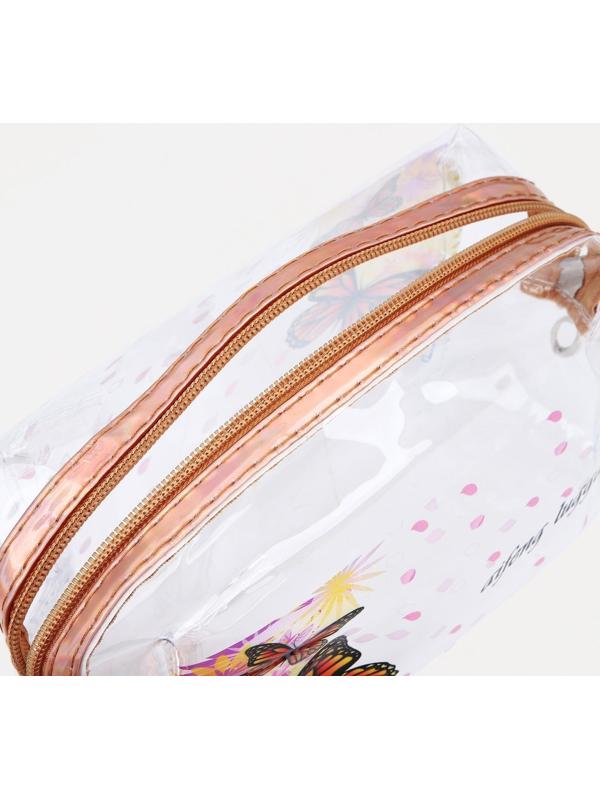 Косметичка на молнии, цвет жёлтый