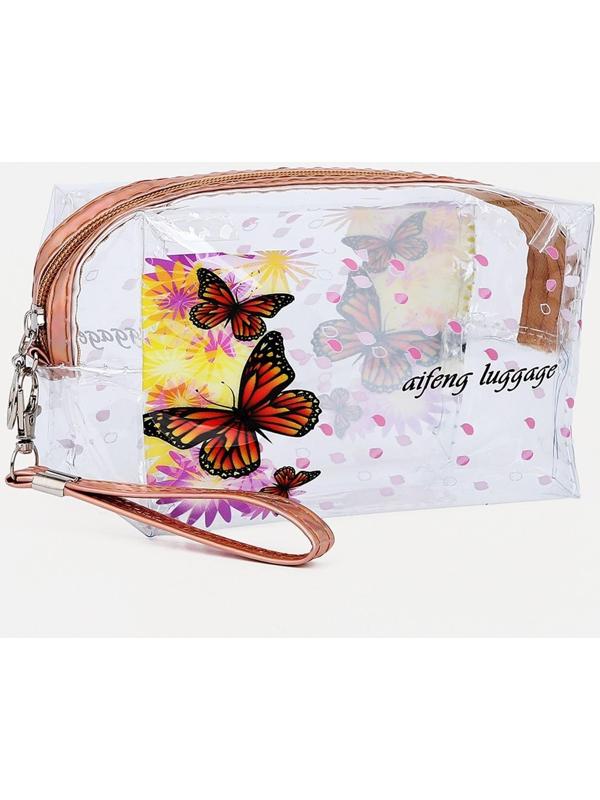 Косметичка на молнии, цвет жёлтый