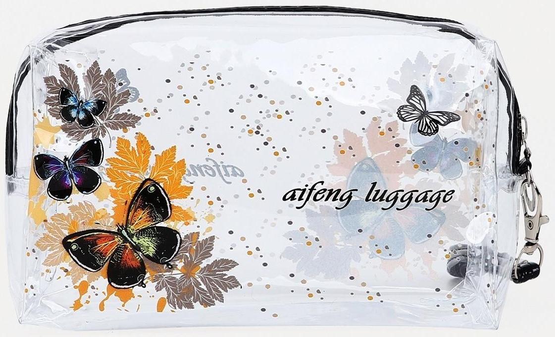 Косметичка на молнии, цвет чёрный