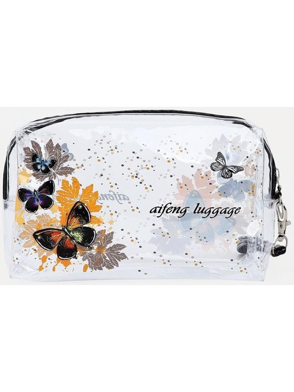 Косметичка на молнии, цвет чёрный