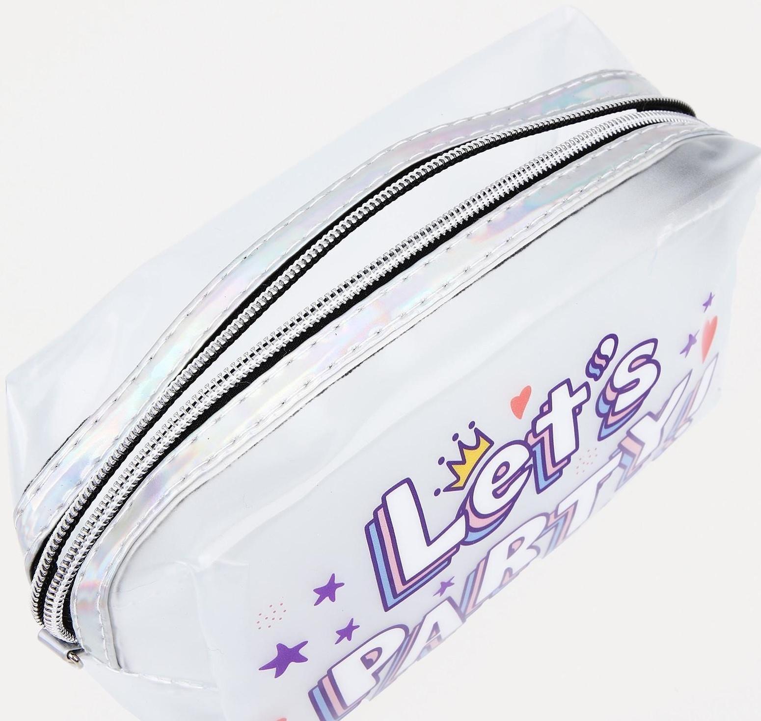 Косметичка на молнии, цвет матовый/разноцветный